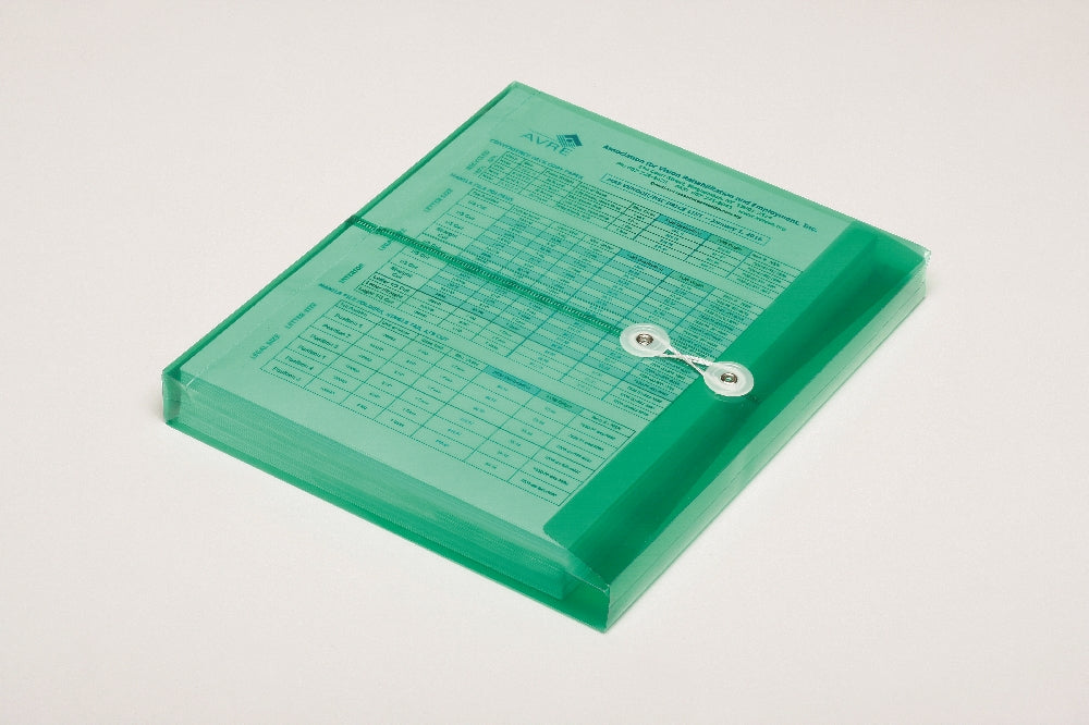 Image of Skilcraft String-Tie Side-Loading Expansion Envelope, Green