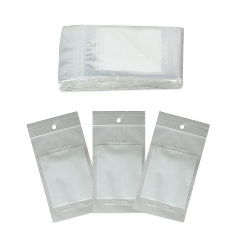 Image of C-Line® Write-On Poly Bags, 2 Mil, 3" X 5", Clear, 1,000/carton