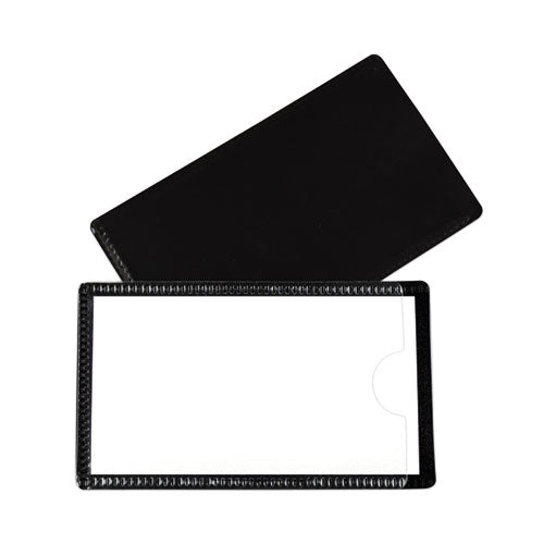 Image of C-Line® Slap-Stick Magnetic Label Holders, Side Load, 4.25 X 2.5, Black, 10/pack