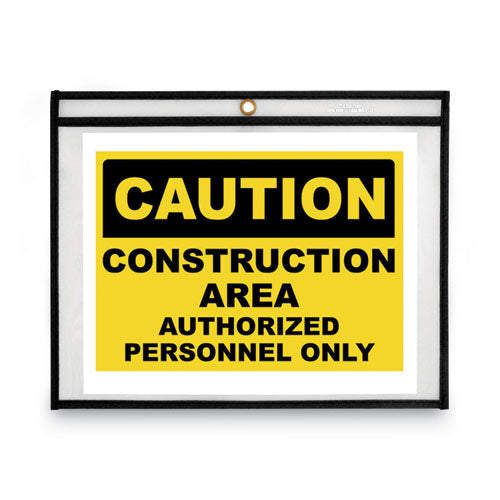 Image of C-Line® Shop Ticket Holders, Stitched, Both Sides Clear, 75 Sheets, 12 X 9, 25/box