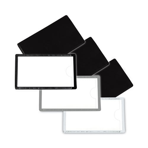 Image of C-Line® Slap-Stick Magnetic Label Holders, Side Load, 4.25 X 2.5, Gray, 10/pack