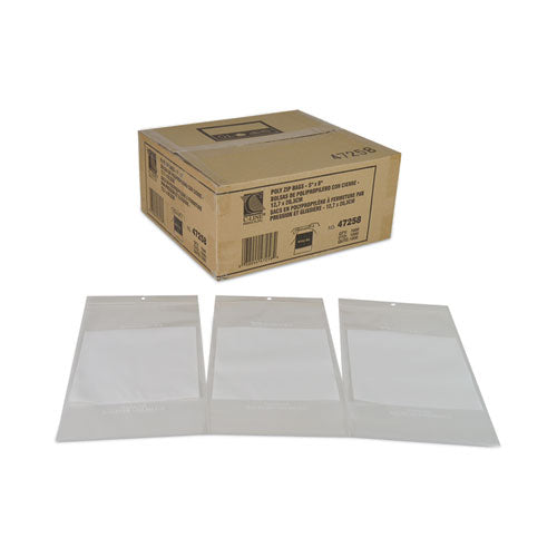 Image of C-Line® Write-On Poly Bags, 2 Mil, 5" X 8", Clear, 1,000/carton