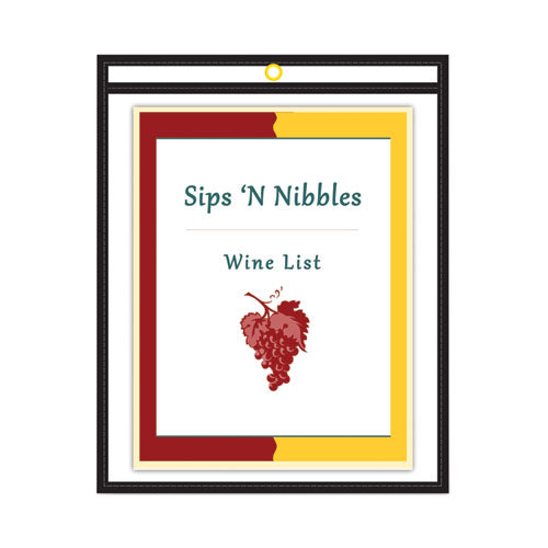 Image of C-Line® Shop Ticket Holders, Stitched, Both Sides Clear, 75 Sheets, 9 X 12, 25/box