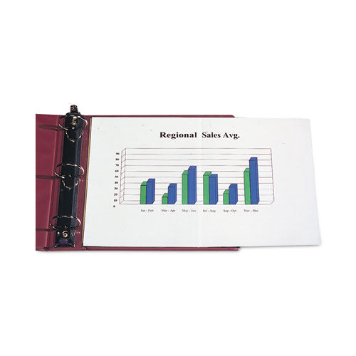 Image of C-Line® Panoramic Fold-Out Poly Sheet Protectors, Center Loading, Clear, 17 x 11, 25/Box