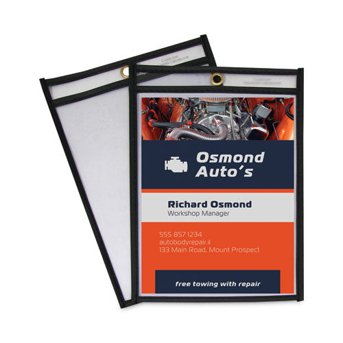 Image of C-Line® Shop Ticket Holders, Stitched, Both Sides Clear, 50 Sheets, 6 X 9, 25/box