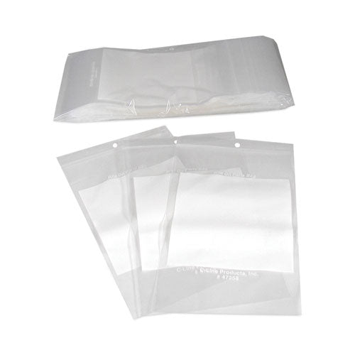 Image of C-Line® Write-On Poly Bags, 2 Mil, 5" X 8", Clear, 1,000/carton