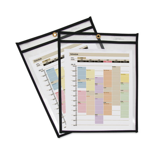 Image of C-Line® Shop Ticket Holders, Stitched, Both Sides Clear, 75 Sheets, 9 X 12, 25/box
