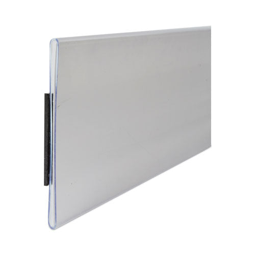 Image of C-Line® HOL-DEX Magnetic Shelf/Bin Label Holders, Side Load, 2 x 6, Clear, 10/Box