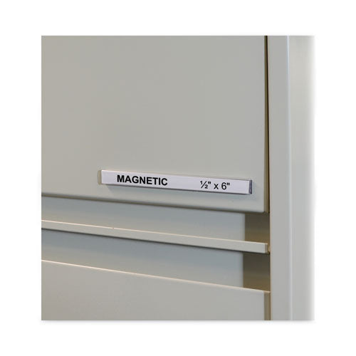 Image of C-Line® HOL-DEX Magnetic Shelf/Bin Label Holders, Side Load, 0.5 x 6, Clear, 10/Box