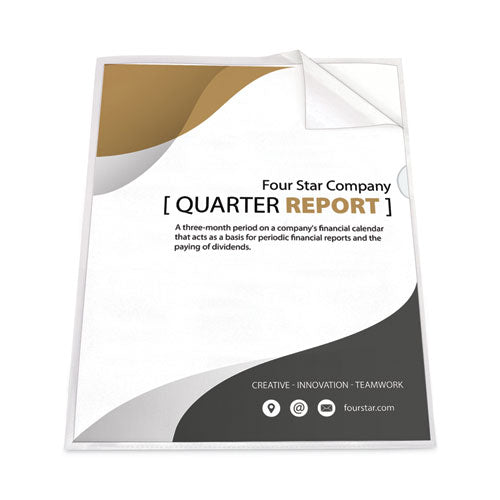 Image of C-Line® Antimicrobial Protected Poly Project Folders, Letter Size, Clear, 25/box