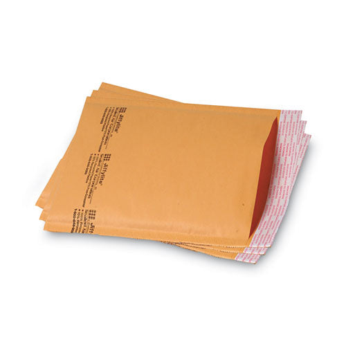 Image of Sealed Air Jiffylite Self-Seal Bubble Mailer, #0, Barrier Bubble Air Cell Cushion, Self-Adhesive Closure, 6 x 10, Brown Kraft, 25/CT