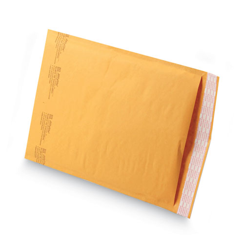 Image of Sealed Air Jiffylite Self-Seal Bubble Mailer, #4, Barrier Bubble Air Cell Cushion, Self-Adhesive Closure, 9.5 x 14.5, Brown Kraft,100/CT