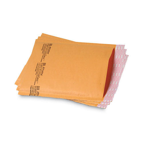 Image of Sealed Air Jiffy Padded Mailer, #4, Paper Padding, Self-Adhesive Closure, 9.5 x 14.5, Natural Kraft, 100/Carton