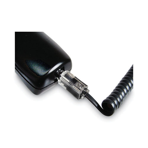Image of Softalk® Rotating 360 Telephone Cord Detangler, Clear/black