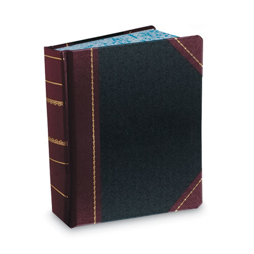 Image of Boorum & Pease® Account Record Book, Record-Style Rule, Black/red/gold Cover, 13.75 X 8.38 Sheets, 500 Sheets/book