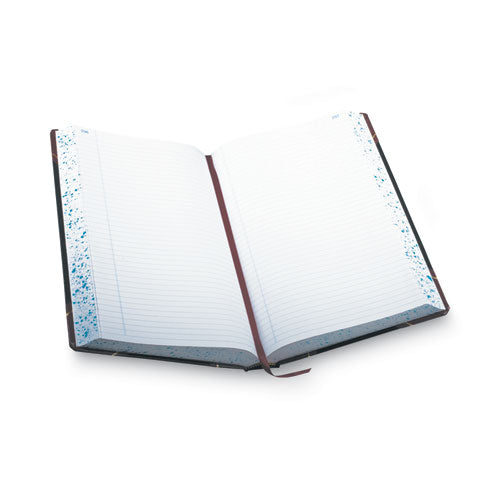 Image of Boorum & Pease® Account Record Book, Record-Style Rule, Black/red/gold Cover, 13.75 X 8.38 Sheets, 500 Sheets/book