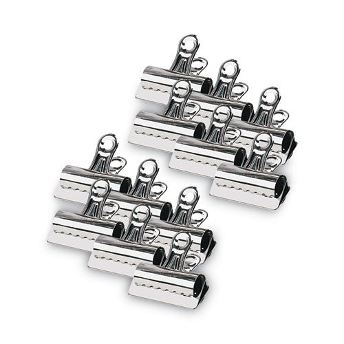 Image of X-ACTO® Bulldog Clips, Jumbo, Nickel, 12/Box