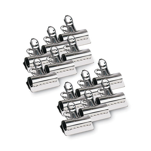 Image of X-ACTO® Bulldog Clips, Jumbo, Nickel, 12/Box