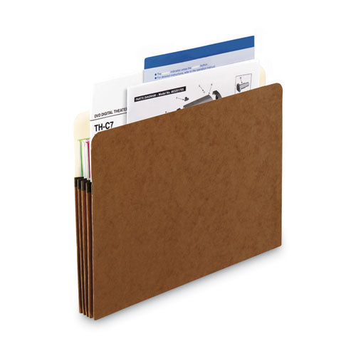 Image of Pendaflex® Standard Expanding File Pockets, 3.5" Expansion, Letter Size, Redrope, 25/Box