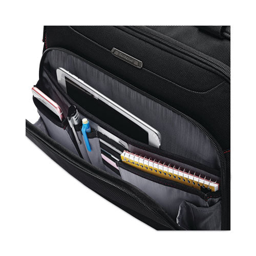 Image of Samsonite® Xenon 3 Toploader Briefcase, Fits Devices Up to 15.6", Polyester, 16.5 x 4.75 x 12.75, Black