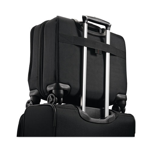 Image of Samsonite® Xenon 3 Spinner Mobile Office, Fits Devices Up to 15.6", Ballistic Polyester, 13.25 x 7.25 x 16.25, Black