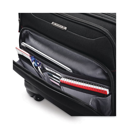 Image of Samsonite® Xenon 3 Spinner Mobile Office, Fits Devices Up to 15.6", Ballistic Polyester, 13.25 x 7.25 x 16.25, Black