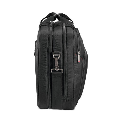 Image of Samsonite® Xenon 3 Toploader Briefcase, Fits Devices Up to 15.6", Polyester, 16.5 x 4.75 x 12.75, Black