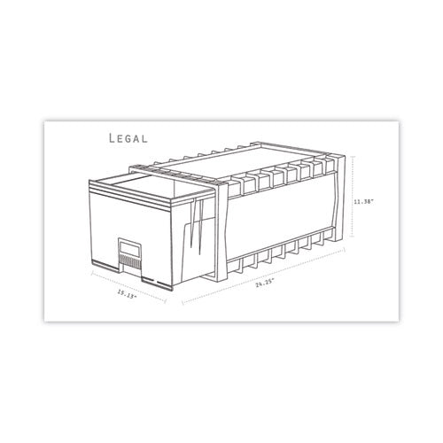 Image of Storex Archive Storage Drawers With Key Lock, Legal Files, 18.25" X 24" X 11.5", Black/gray