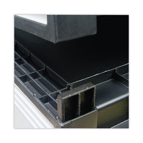 Image of Storex Archive Storage Drawers With Key Lock, Legal Files, 18.25" X 24" X 11.5", Black/gray