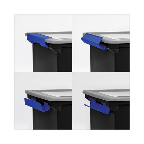 Image of Storex Portable File Tote With Locking Handles, Letter/legal Files, 18.5" X 14.25" X 10.88", Black/silver