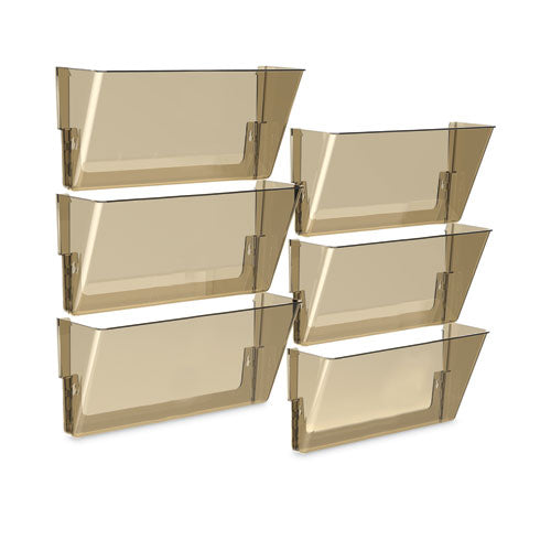 Image of Storex Wall File, Legal Size, 16" x 4" x 7", Smoke