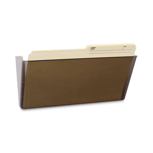 Image of Storex Wall File, Legal Size, 16" x 4" x 7", Smoke