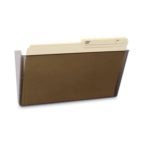 Image of Storex Wall File, Letter Size, 13" x 4" x 7", Smoke
