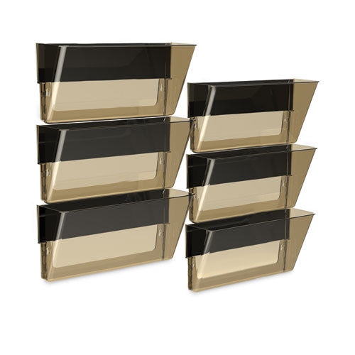 Image of Storex Unbreakable Magnetic Wall File, Legal/Letter Size, 16" x 4" x 7", Smoke