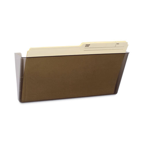 Image of Storex Unbreakable Magnetic Wall File, Legal/Letter Size, 16" x 4" x 7", Smoke