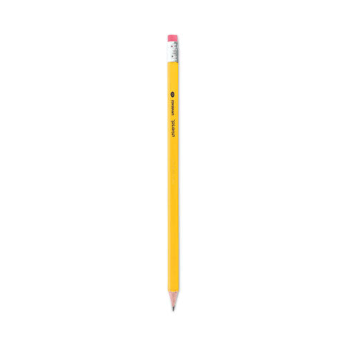 Image of Universal #2 Pre-Sharpened Woodcase Pencil, Hb (#2), Black Lead, Yellow Barrel, 72/pack