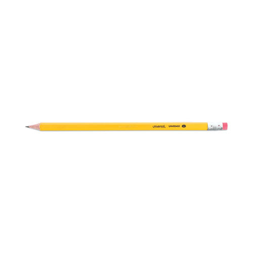 Image of Universal #2 Pre-Sharpened Woodcase Pencil, Hb (#2), Black Lead, Yellow Barrel, 72/pack