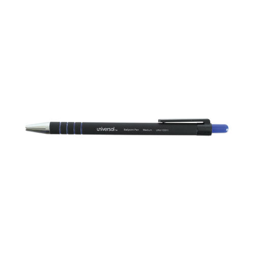 Image of Universal Ballpoint Pen, Retractable, Medium 1 Mm, Blue Ink, Blue Barrel, Dozen