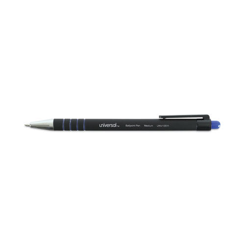 Image of Universal Ballpoint Pen, Retractable, Medium 1 Mm, Blue Ink, Blue Barrel, Dozen