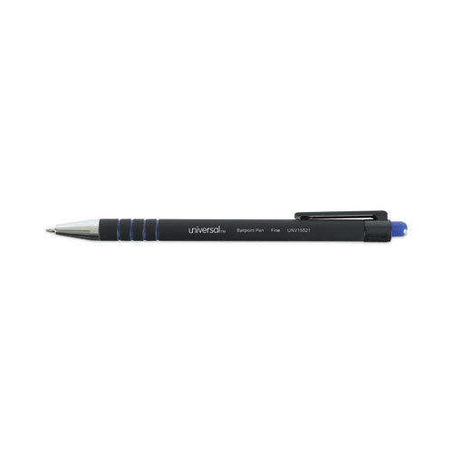 Image of Universal Ballpoint Pen, Retractable, Fine 0.7 Mm, Blue Ink, Blue Barrel, Dozen