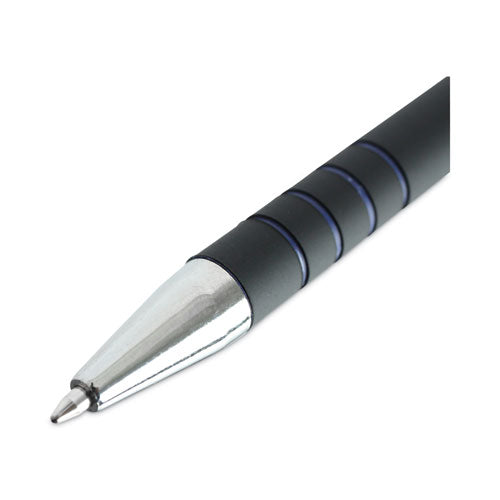 Image of Universal Ballpoint Pen, Retractable, Fine 0.7 Mm, Blue Ink, Blue Barrel, Dozen