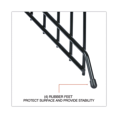 Image of Universal® Wire Tiered File Sorter, 8 Sections, Letter To Legal Size Files, 8" X 10.5" X 12.5", Black