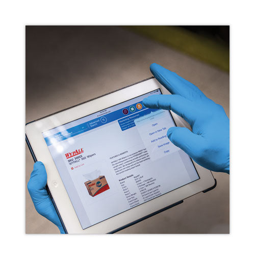 Image of KleenGuard G10 2PRO Nitrile Gloves, Blue, Large, 100/Box, 10 Boxes/Carton