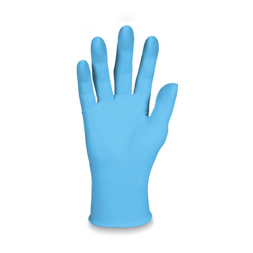 Image of KleenGuard G10 Comfort Plus Blue Nitrile Gloves, Light Blue, Small, 100/Box