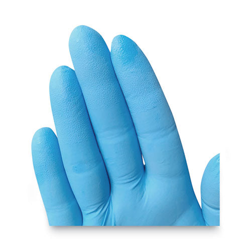 Image of KleenGuard G10 Comfort Plus Blue Nitrile Gloves, Light Blue, Medium, 100/Box