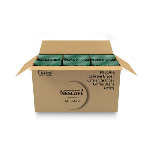 Image of Nescafe® Espresso Whole Bean Coffee, Arabica, 2.2 Lb Bag, 6/Carton