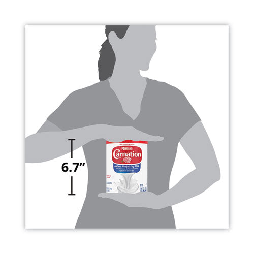 Image of Carnation® Instant Nonfat Dry Milk, Unsweetened, 22.75 Oz Canister, 4/Carton