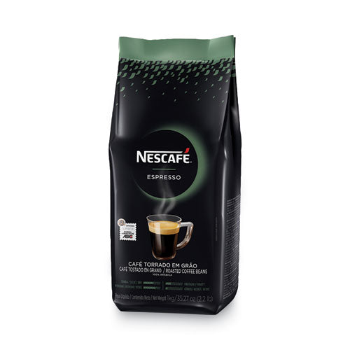Image of Nescafe® Espresso Whole Bean Coffee, Arabica, 2.2 Lb Bag, 6/Carton