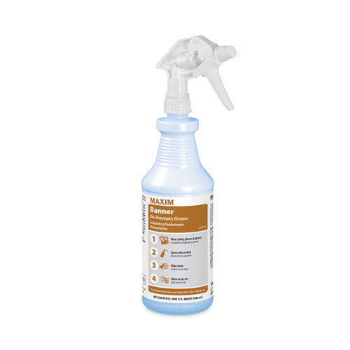 Image of Maxim® Banner Bio-Enzymatic Cleaner, Safe-to-Ship, Fresh Scent, 32 oz Bottle, 6/Carton