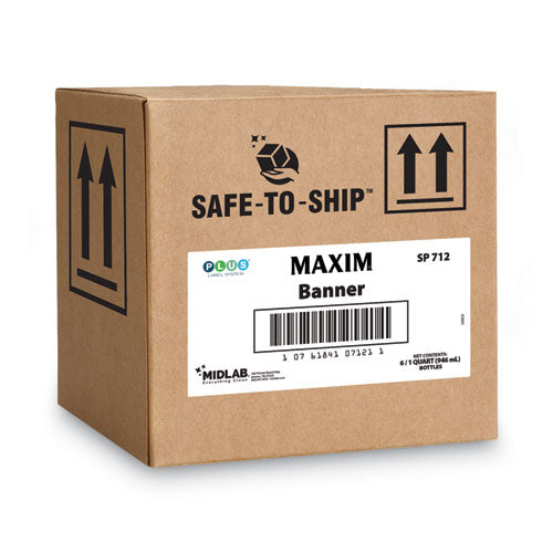 Image of Maxim® Banner Bio-Enzymatic Cleaner, Safe-to-Ship, Fresh Scent, 32 oz Bottle, 6/Carton